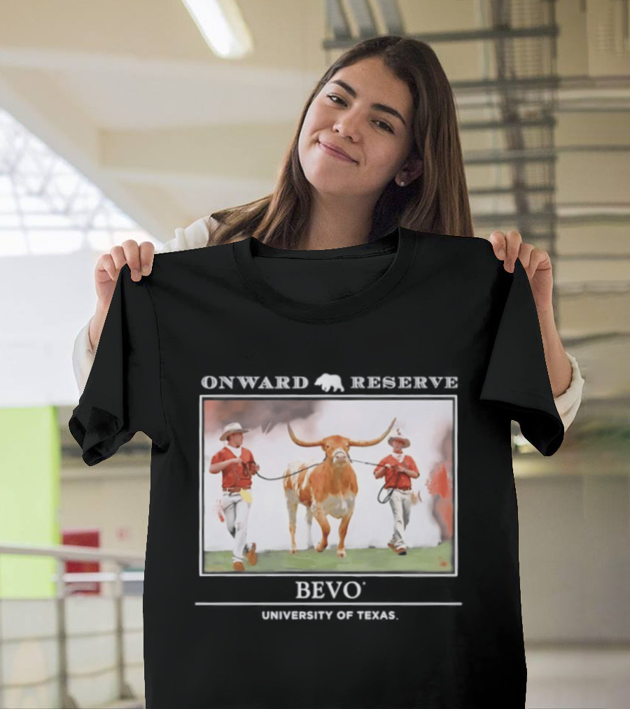 Onward Reserve Bevo University Of Texas Longhorns Football Celebration T-Shirt