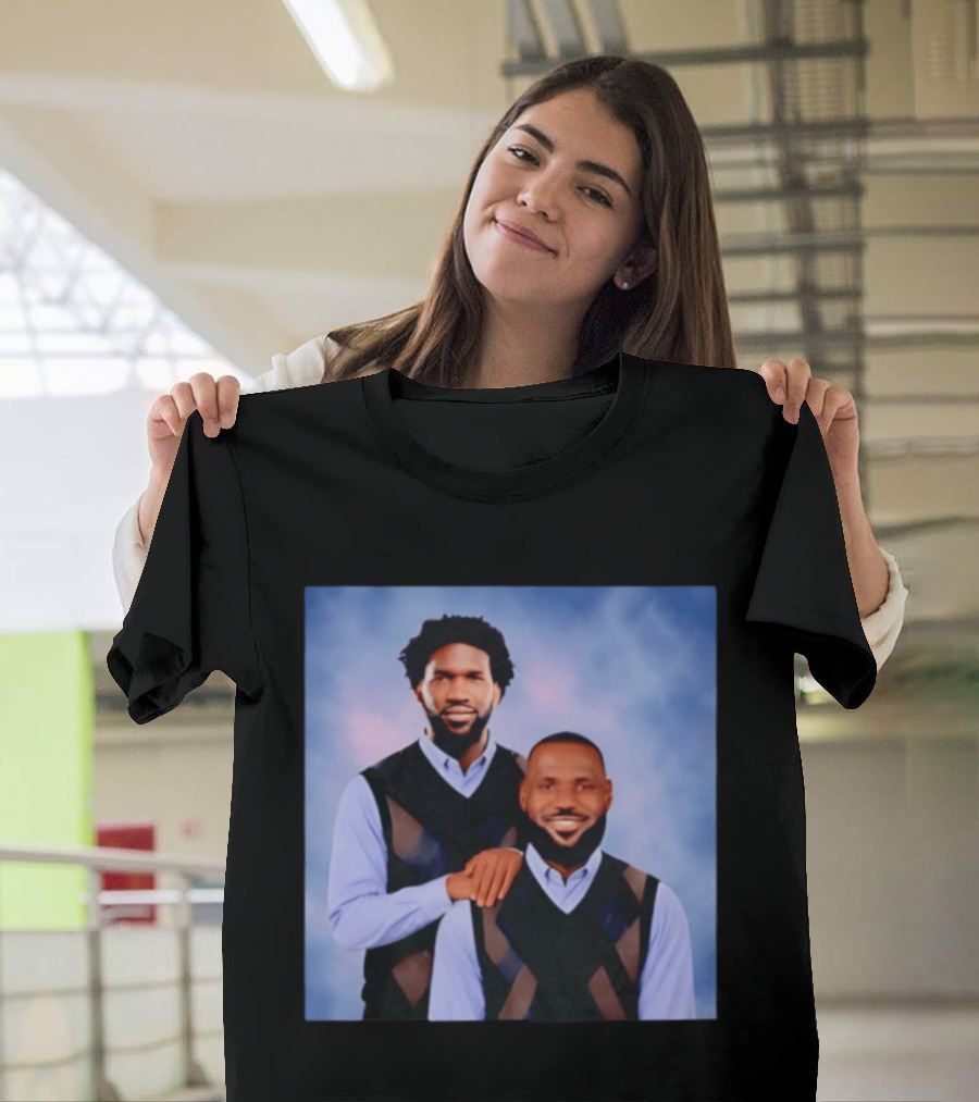 Philadelphia 76ers Lebron James Joel Embiid Step Brothers T-Shirt