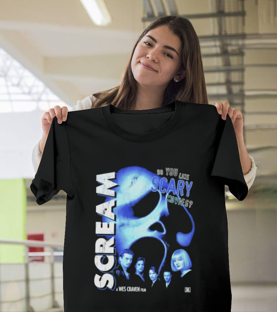 Scream Do You Like Scary Movies A Wes Craven Film Retro Collage T-Shirt