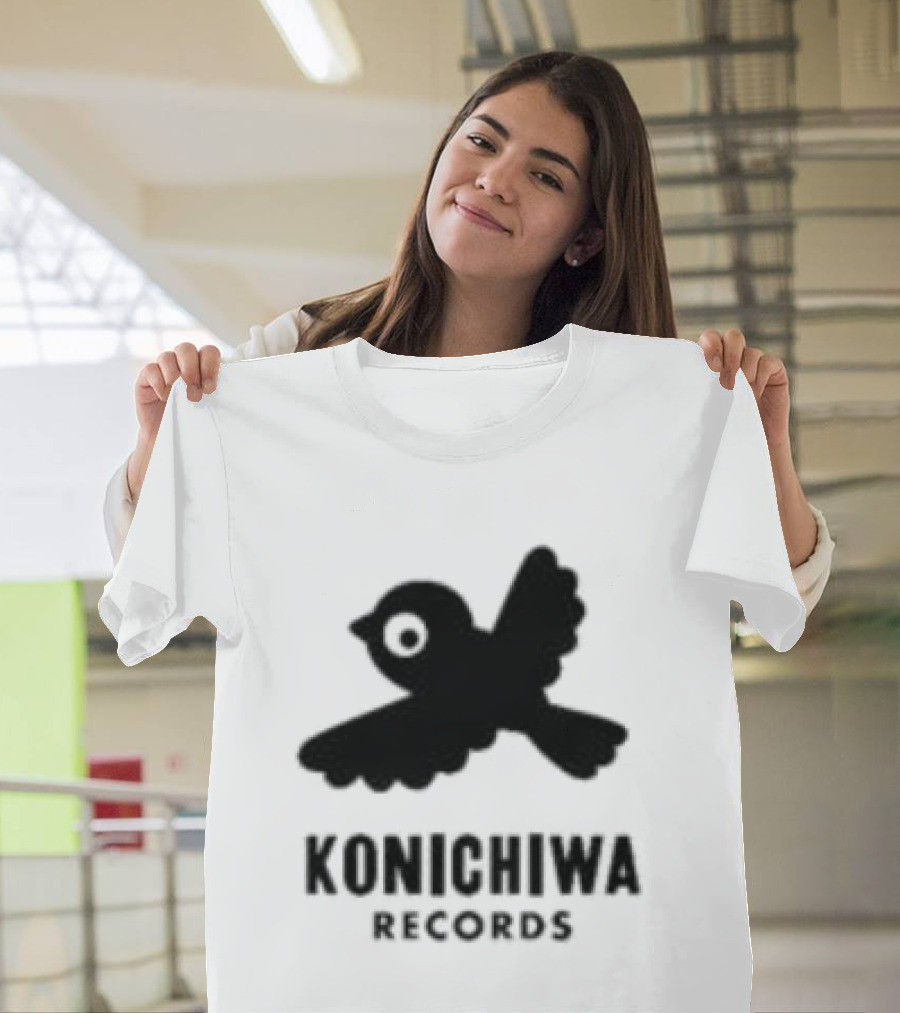 Konichiwa Records Black Bird Icon Gray Robyn Store T-Shirt
