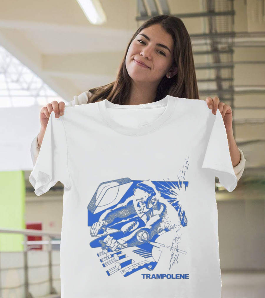Trampolene DJ Tramps Music Mixing Motorcycle T-Shirt