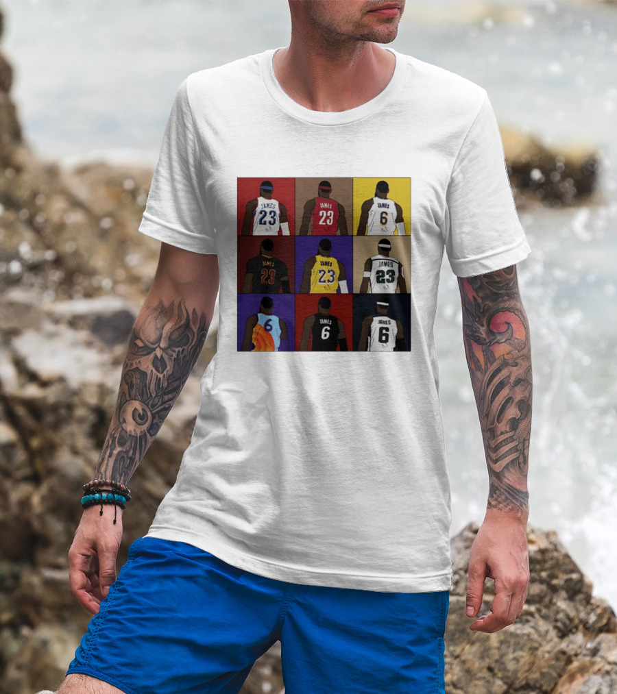 LeBron James Each Team History Philadelphia 76ers NBA 2026 T-Shirt