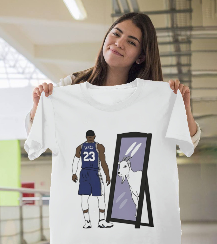 LeBron James Mirror 23 GOAT Reflection Philadelphia 76ers T-Shirt