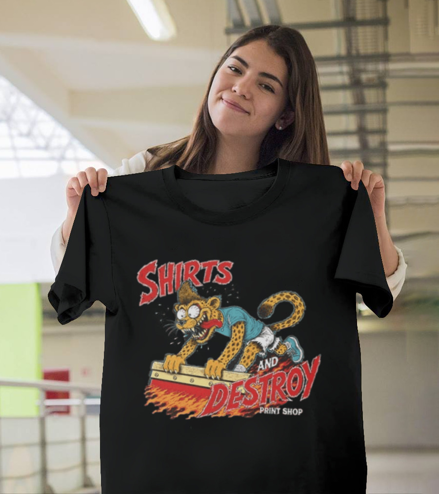 Shirts And Destroy Print Shop Screem Drinting 2 Sided T-Shirt