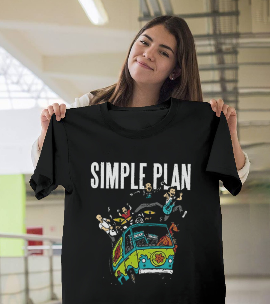 Simple Plan Bigger Than You Think Tour 2026 The Sequel Scooby Doo Mystery Machine Dates T-Shirt