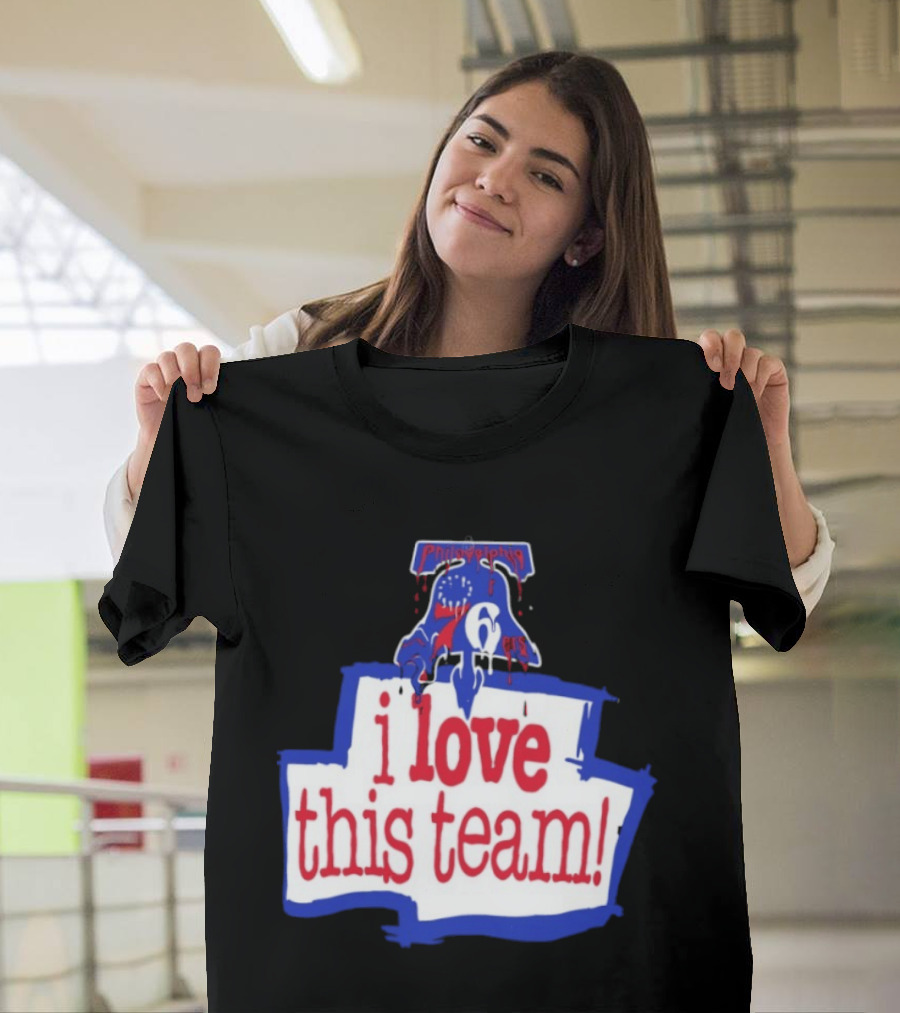 I Love This Team Philadelphia 76ers Basketball 23 LeBron James T-Shirt