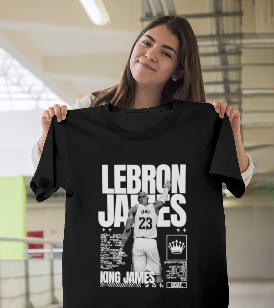 LeBron James Philadelphia 76ers King James NBA Goat 2026 23 T-Shirt