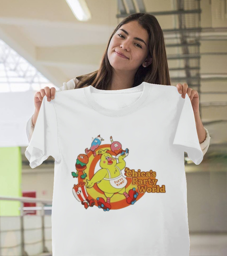 Chica's Party World Party Time Chica Five Nights At Freddy's T-Shirt