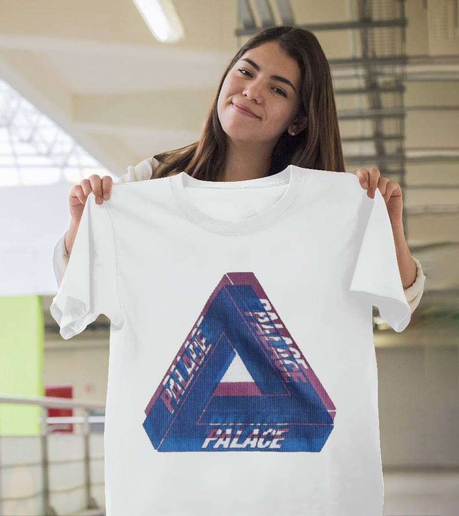 Palace Blur Tri Ferg Optical Illusion Triangles T-Shirt