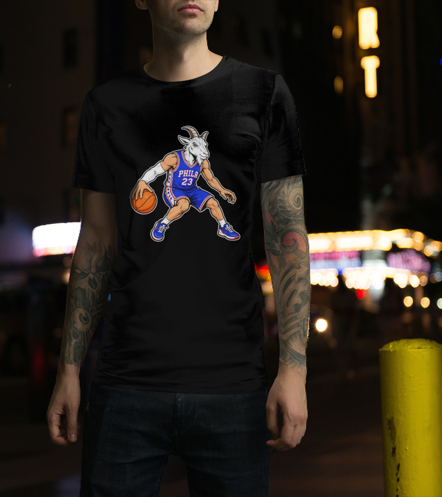 GOAT Philly LeBron James 23 Philadelphia Sixers Basketball Player T-Shirt