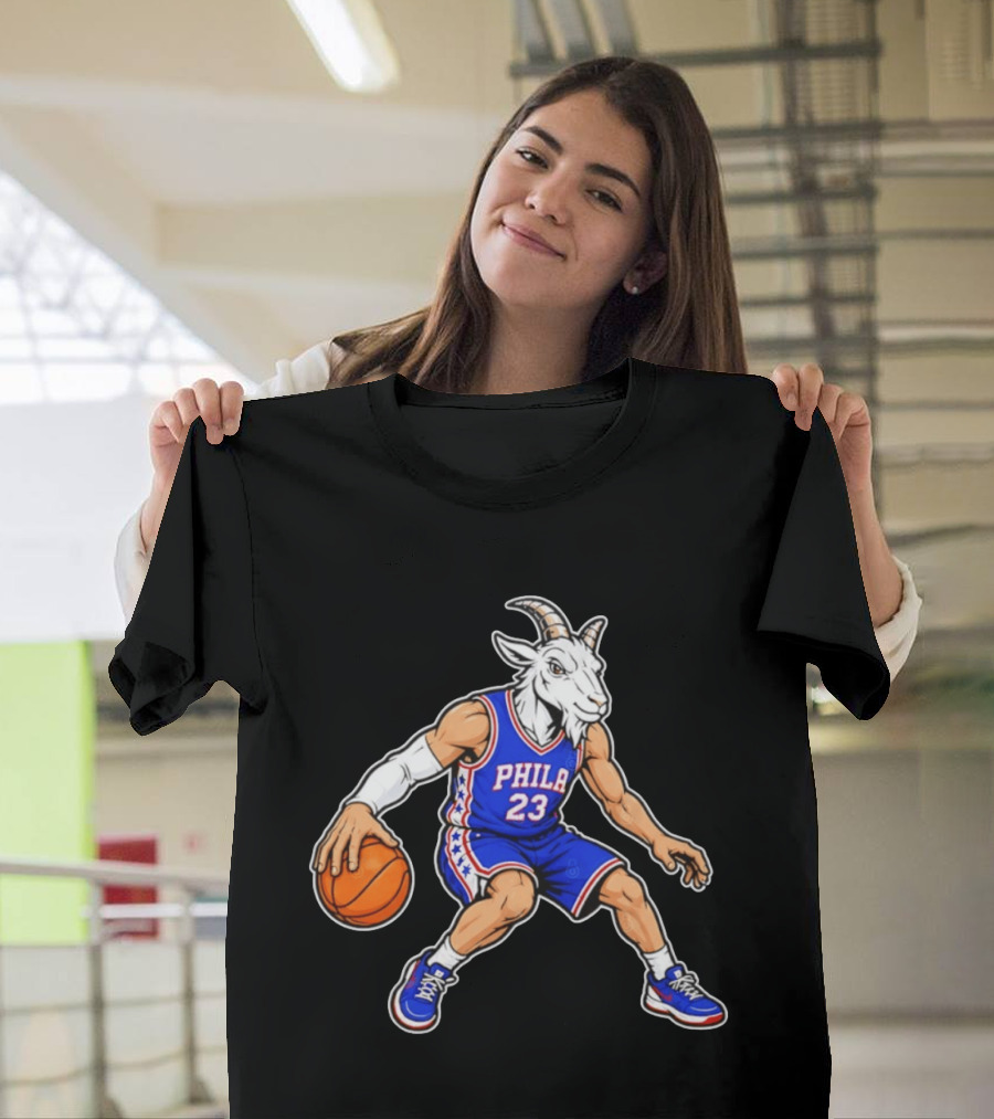 GOAT Philly LeBron James 23 Philadelphia Sixers Basketball Player T-Shirt