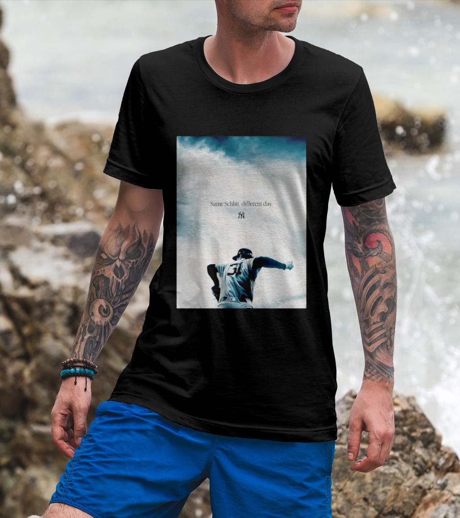 Same Schlitt Different Day Yankees Pitcher 31 T-Shirt