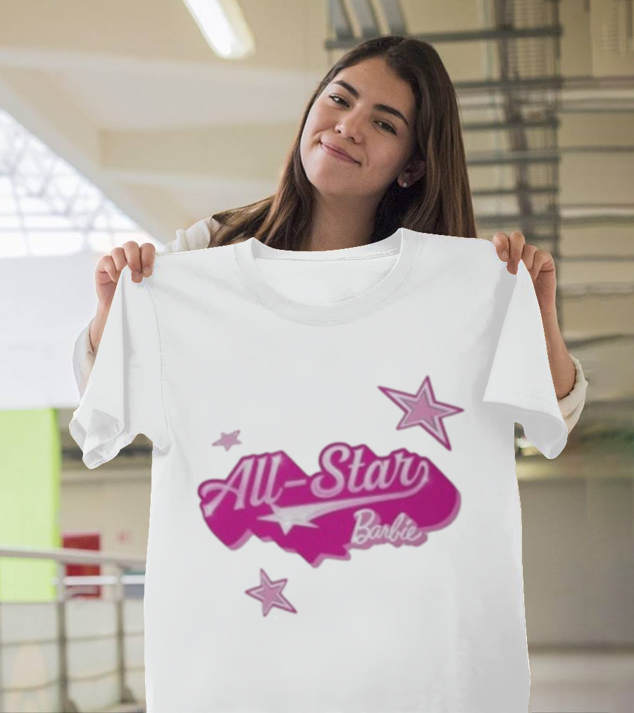 Angel Reese All Star Barbie Pink Star T-Shirt