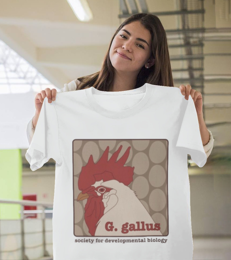G Gallus Society For Developmental Biology Chicken Rooster Oval T-Shirt
