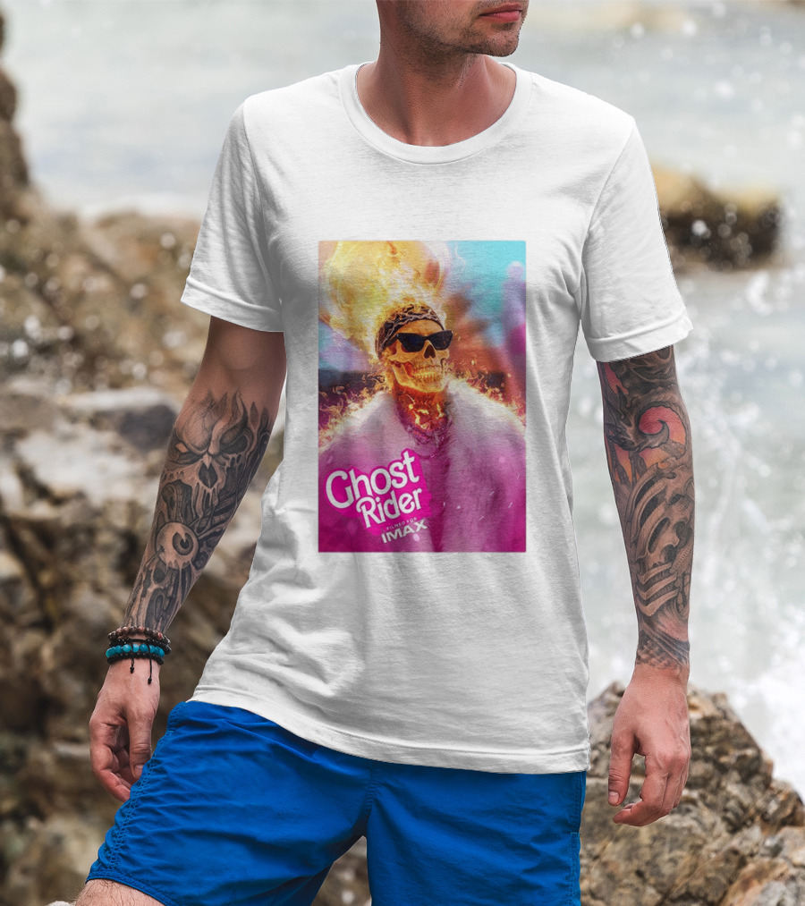 Ryan Gosling Barbie Ghost Rider Filmed For IMAX T-Shirt