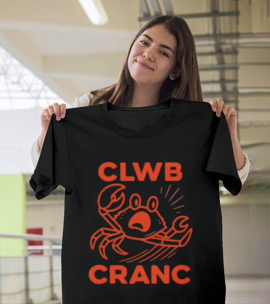 Welsh Edition Crab Club Clwb Cranc Crop T-Shirt