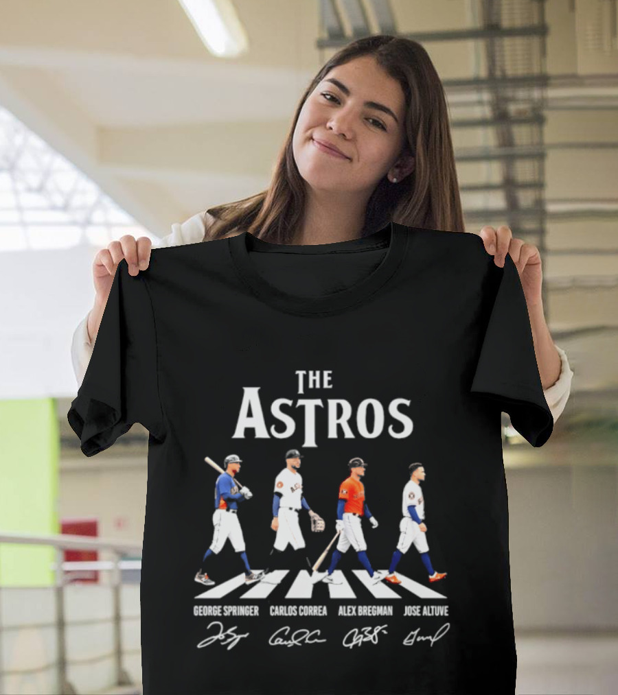 The Astros George Springer Carlos Correa Alex Bregman Jose Altuve Houston Astros T-Shirt