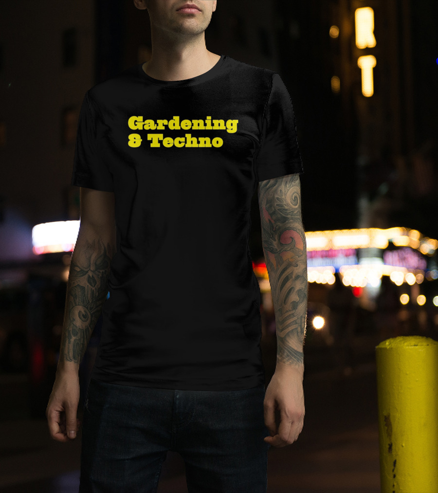 Gardening And Techno Bold Yellow T-Shirt