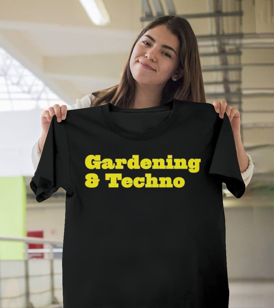 Gardening And Techno Bold Yellow T-Shirt