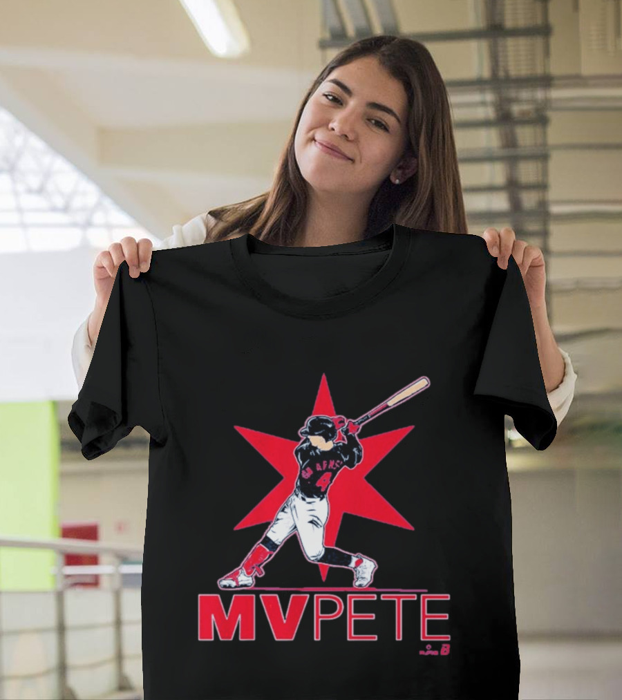 MVPete Baseball Player 4 AFMS Red Star T-Shirt