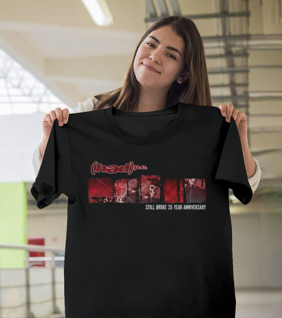 Hedpe 25 Year Anniversary Still Broke Tour Skulls Red Black T-Shirt