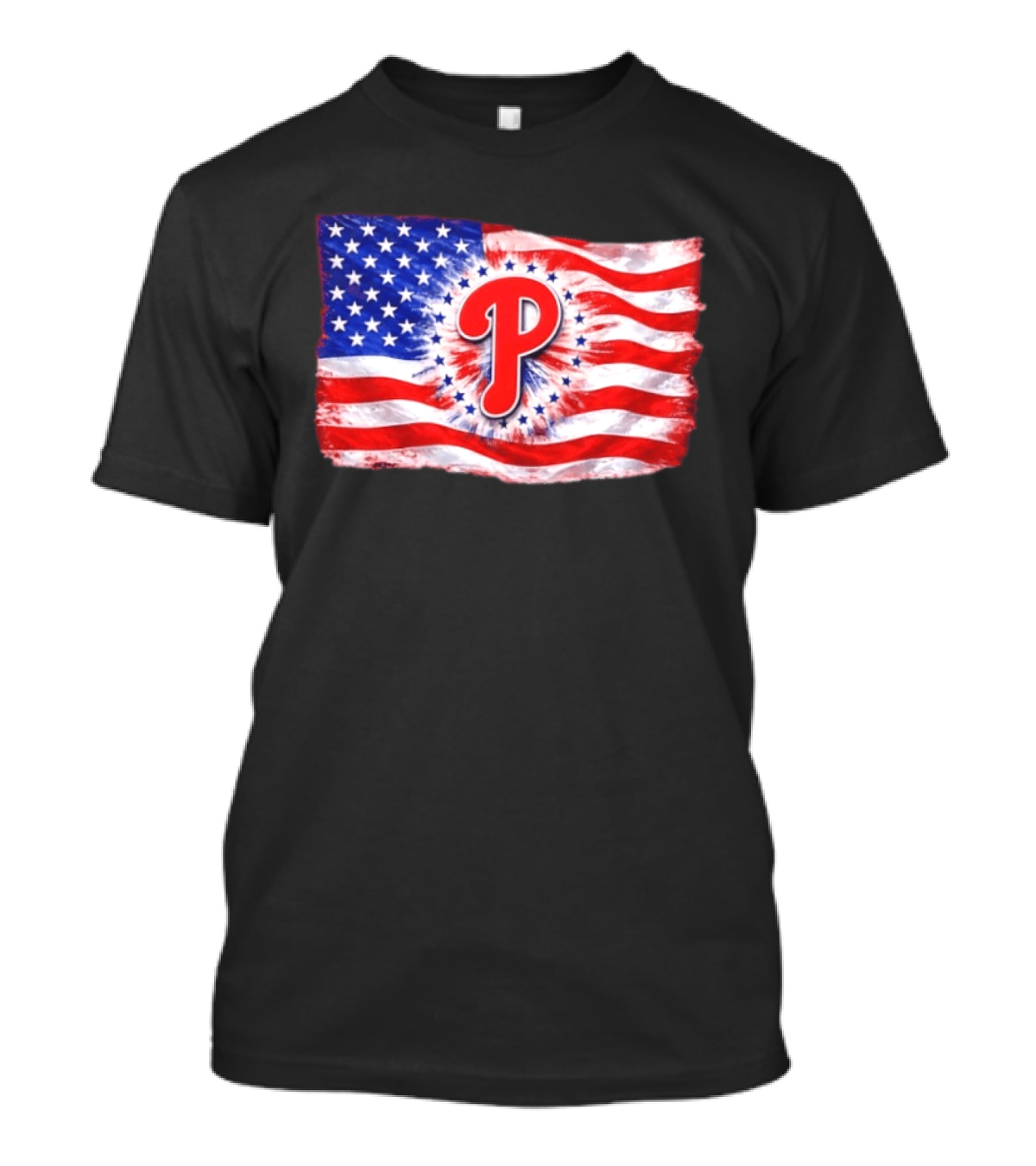 Phillies Patriotic American Flag Philadelphia Baseball 250th Anniversary Independence Day T-Shirt