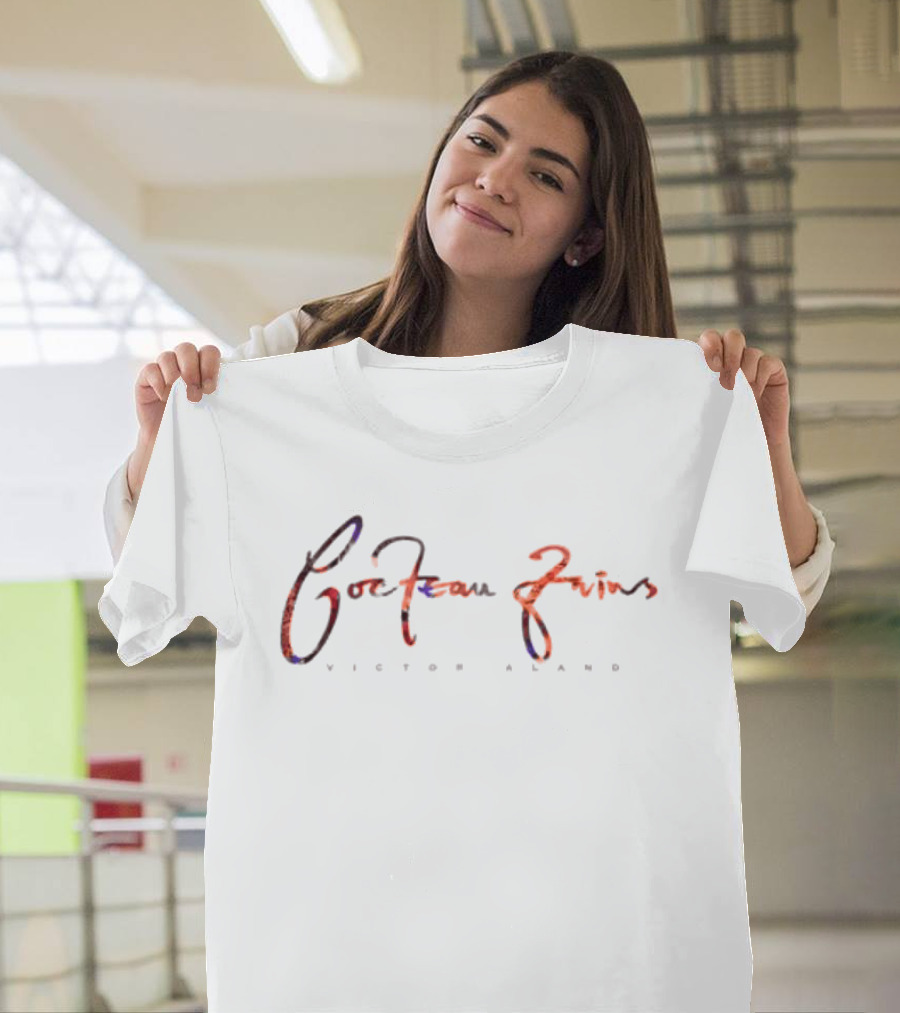 Cocteau Twins Victorialand Textual Design In Vibrant Multicolor T-Shirt