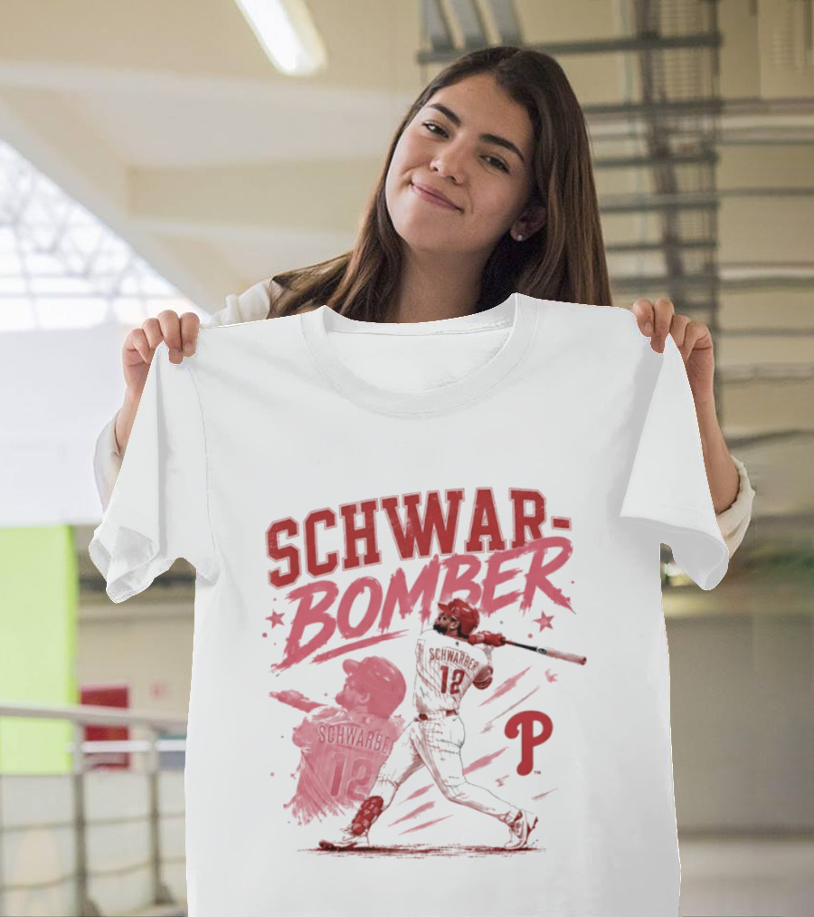 Schwar Bomber Kyle Schwarber Philadelphia Phillies Baseball T-Shirt