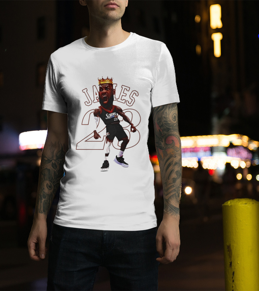 LeBron James Philadelphia Sixers 23 King Basketball Legend T-Shirt