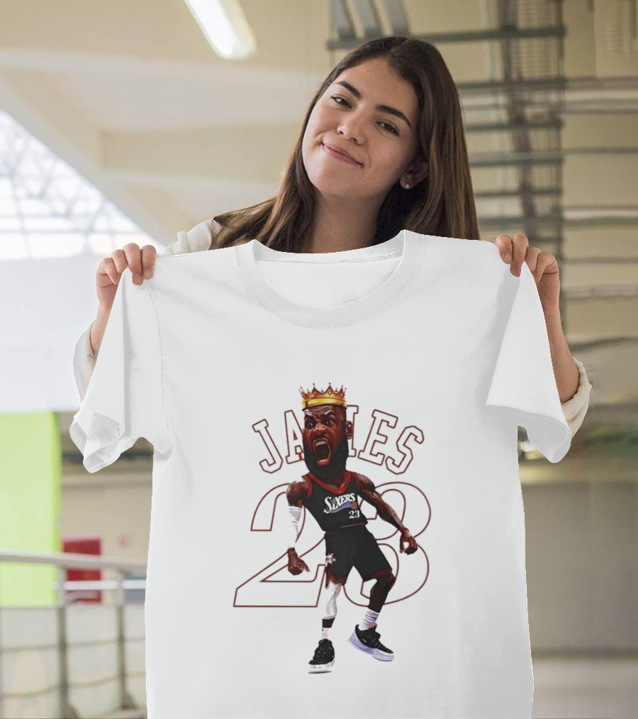 LeBron James Philadelphia Sixers 23 King Basketball Legend T-Shirt
