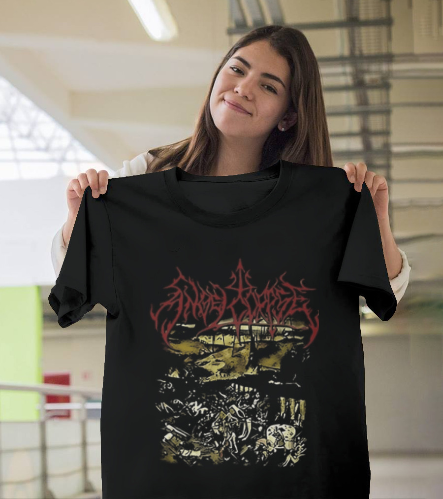 Angelcorpse Vomit War Crush The Sacred Heart Unholy Raven Dying Dove Of Peace Two Sided T-Shirt