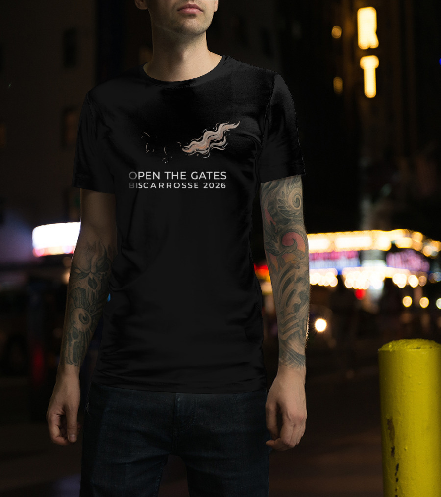 Open The Gates Biscarrosse Horse Rescue 2026 Wildfire Survivor T-Shirt