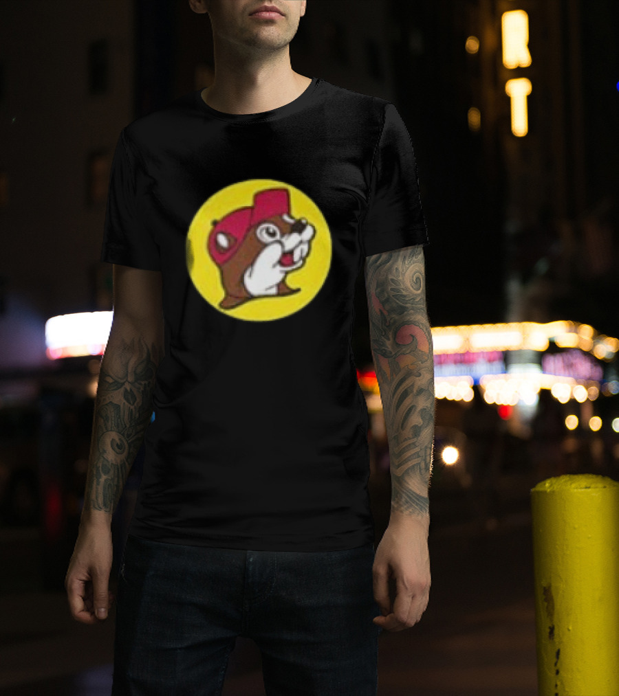 Buc Ee's Fresh Brisket On The Board Two Sided Beavers Texas BBQ T-Shirt