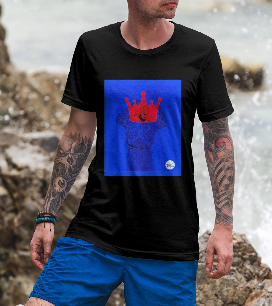 LeBron James NBA All Star Crown Philadelphia 76ers T-Shirt