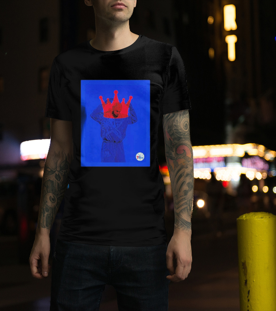 LeBron James NBA All Star Crown Philadelphia 76ers T-Shirt