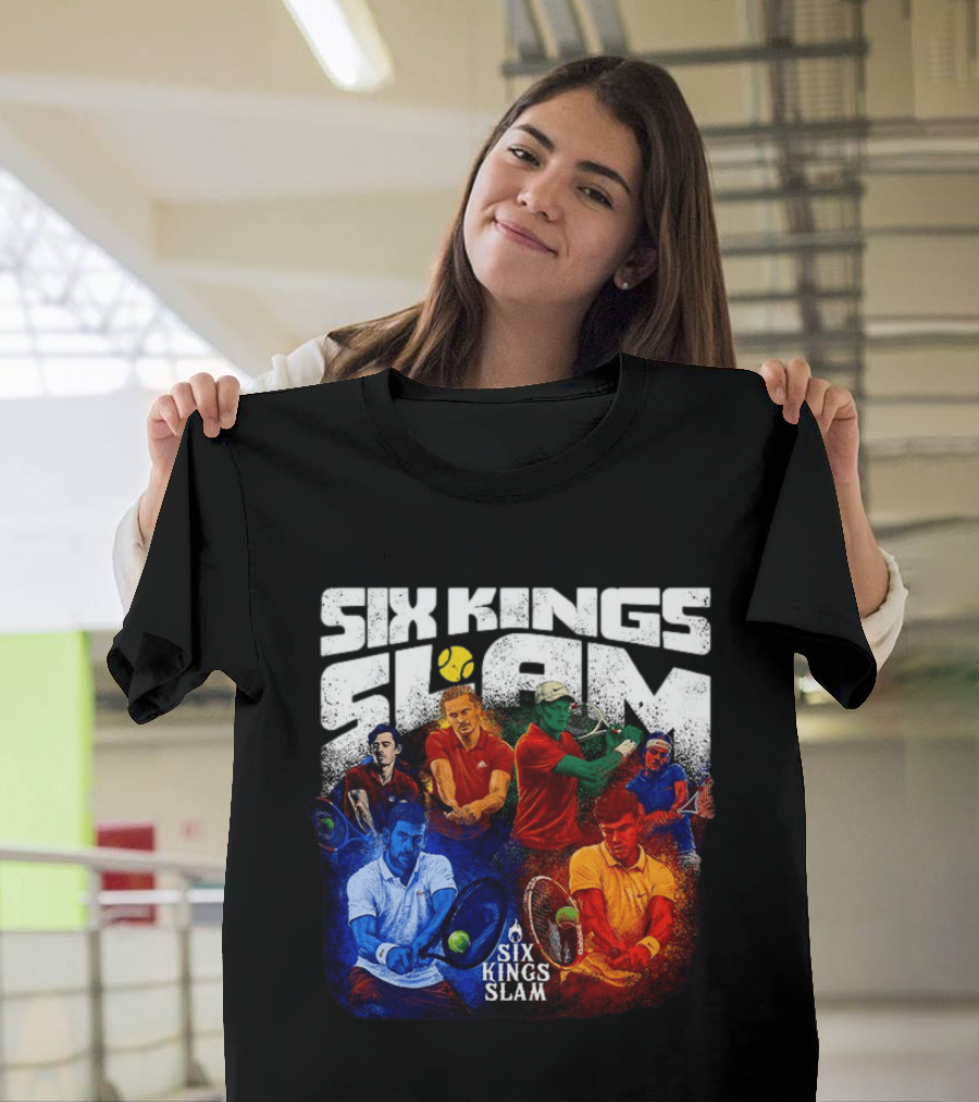 Six Kings Slam Tennis 2026 Iconic Players Edition T-Shirt