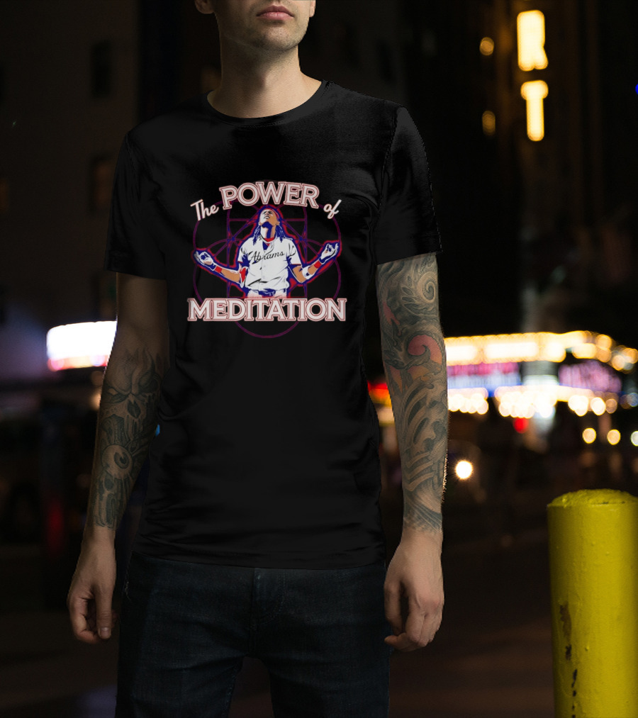 The Power Of Meditation Ronald Acuña Jr. Washington Nationals Celebration T-Shirt