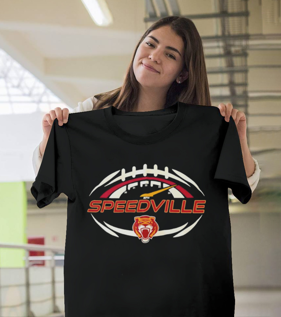 Speedville Stewartville Tigers Football High Energy Tigers T-Shirt