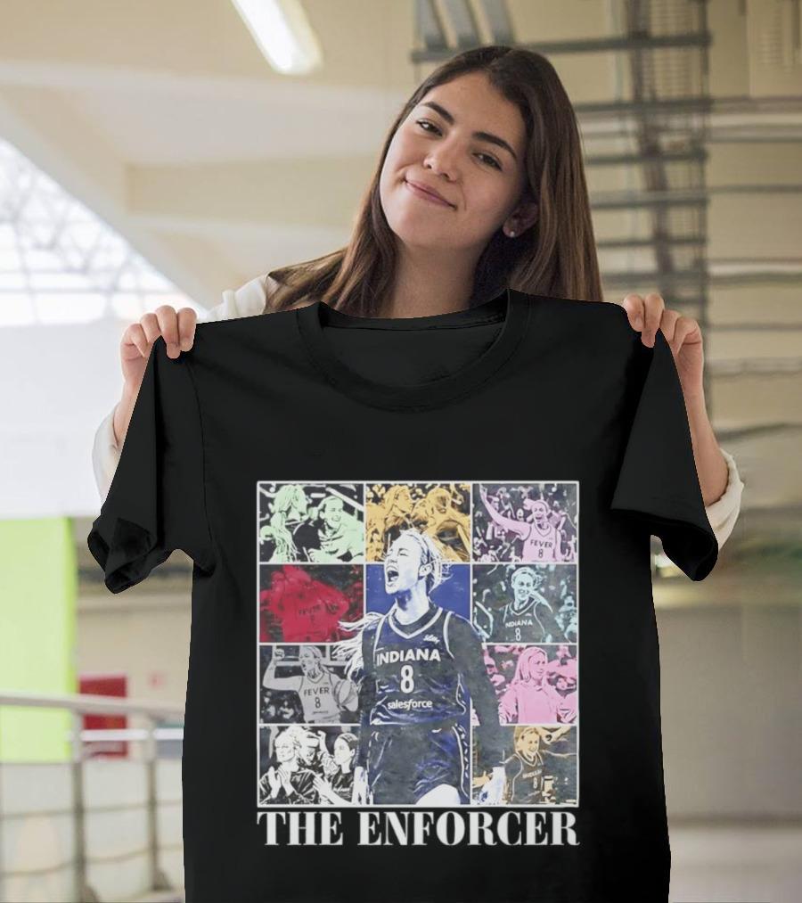 The Enforcer Indiana Fever 8 Indiana Fever Salesforce Sophie Cunningham T-Shirt