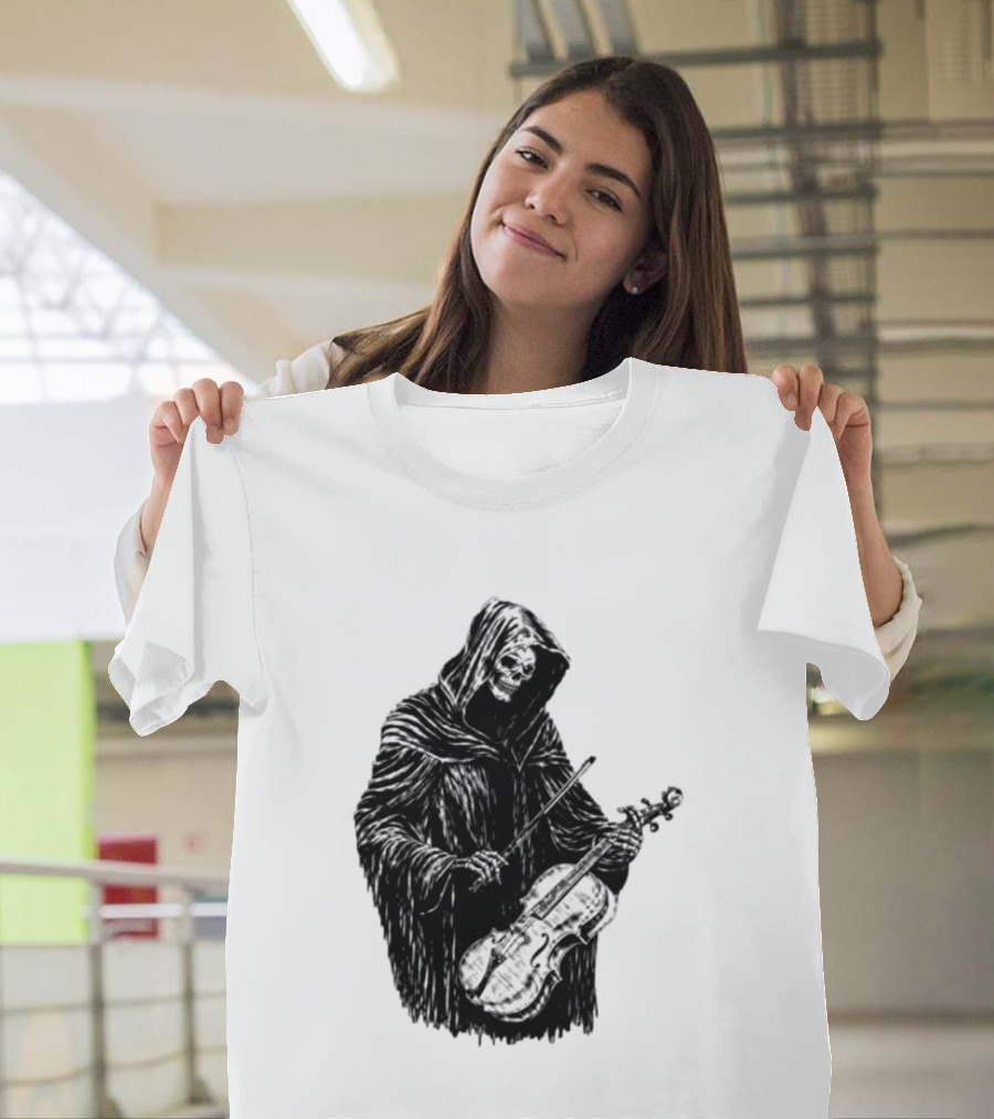 Avenged Sevenfold A7X North American Tour 2026 At Peace Tour Dates Grim Reaper Playing Violin T-Shirt