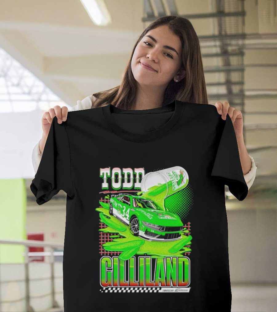 Todd Gilliland NASCAR 34 Pickle Juice Racing Car Victory 2026 T-Shirt