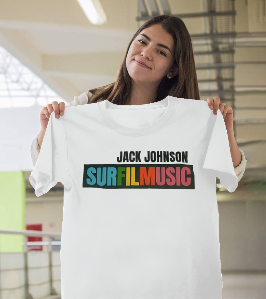 Jack Johnson Surfilmusic Tour 2026 Colorful T-Shirt