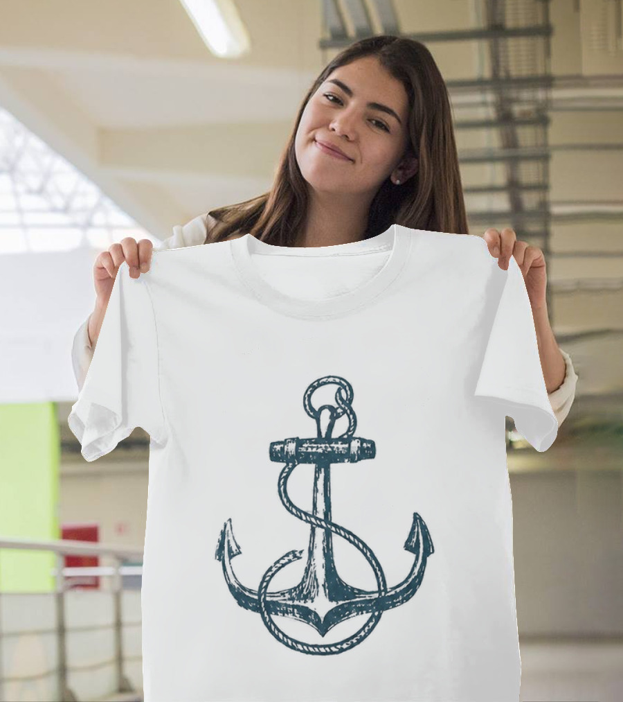 Netflix Here The Whole Time Diego Lira Caio Nautical Anchor T-Shirt