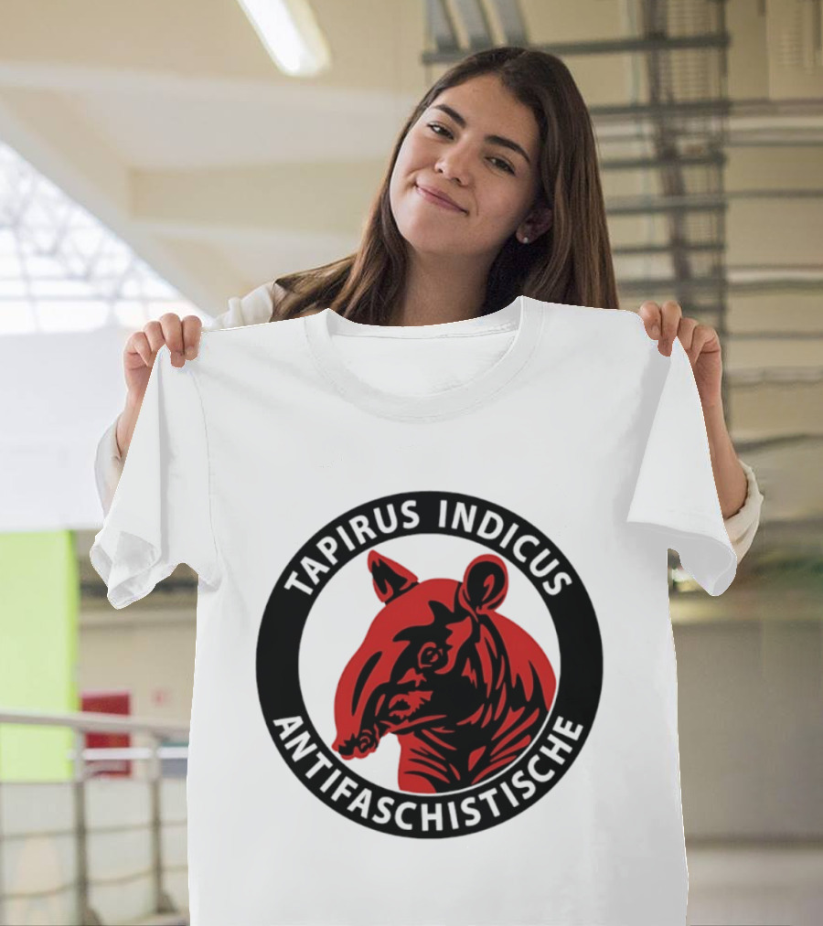 Tapirus Indicus Antifaschistische Antifa T-Shirt