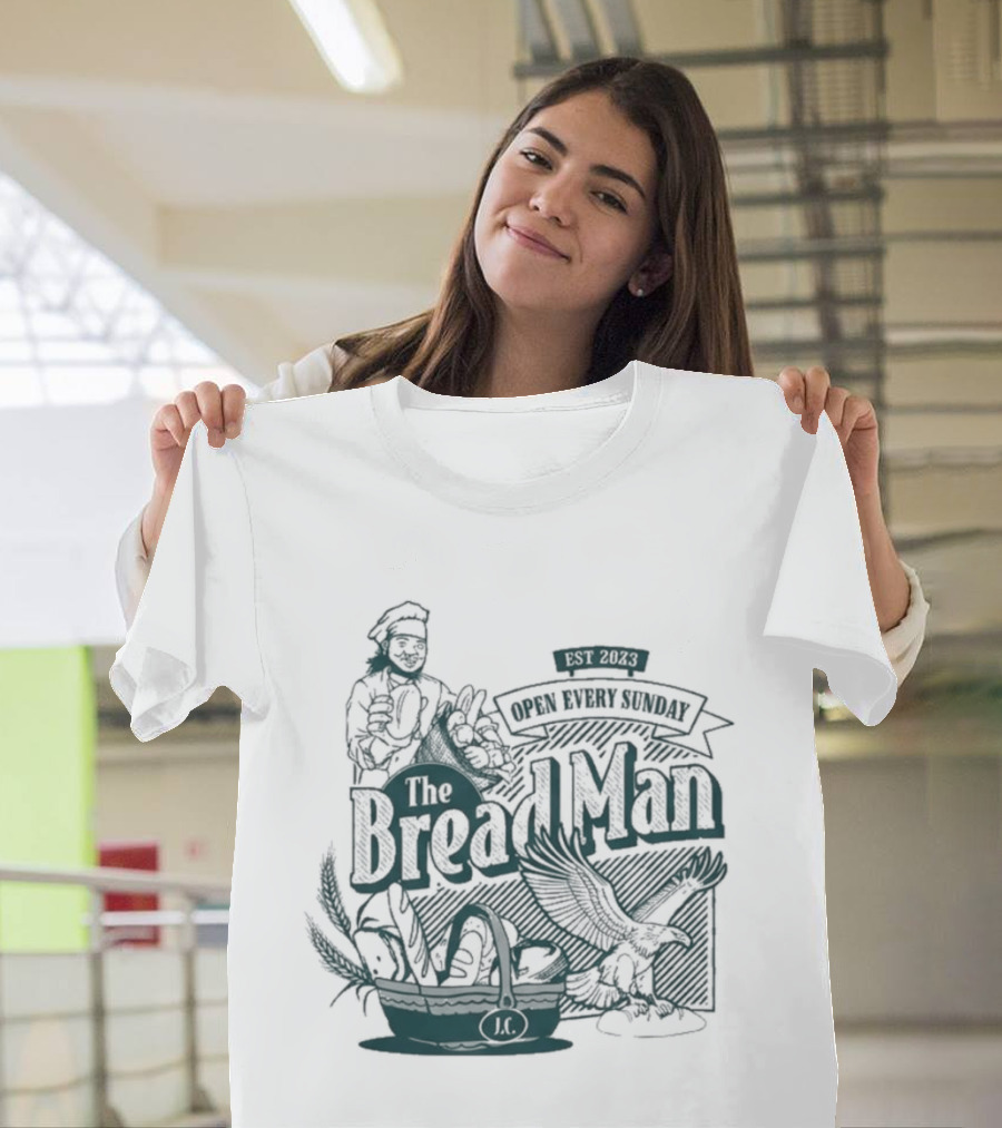 The Bread Man Open Every Sunday Vintage Bakery T-Shirt