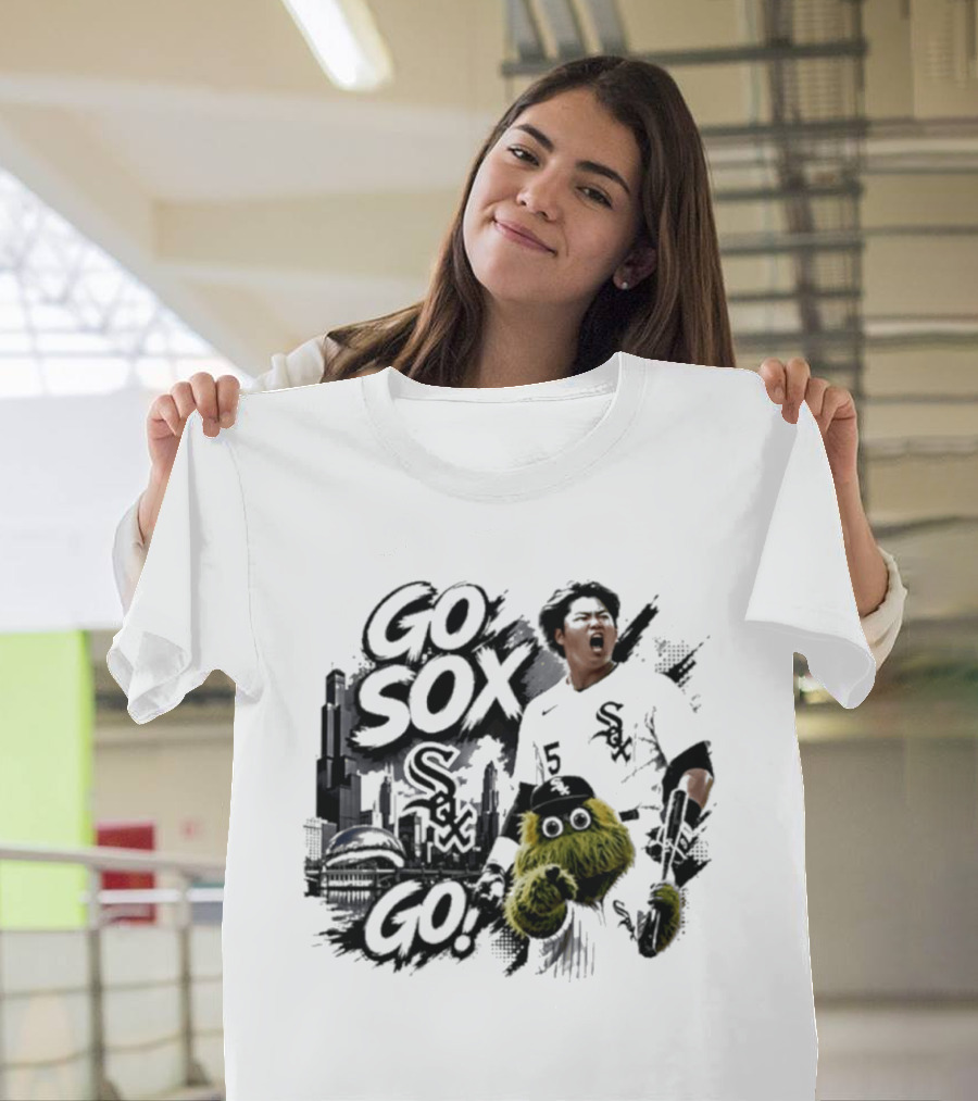 Yoshinobu Yamamoto Number 15 Chicago White Sox Go Sox Go T-Shirt