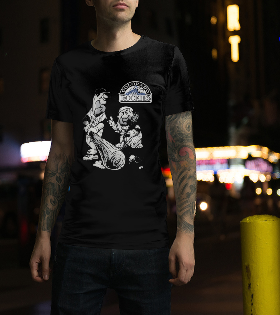 Colorado Rockies 2026 Flintstones Baseball T-Shirt
