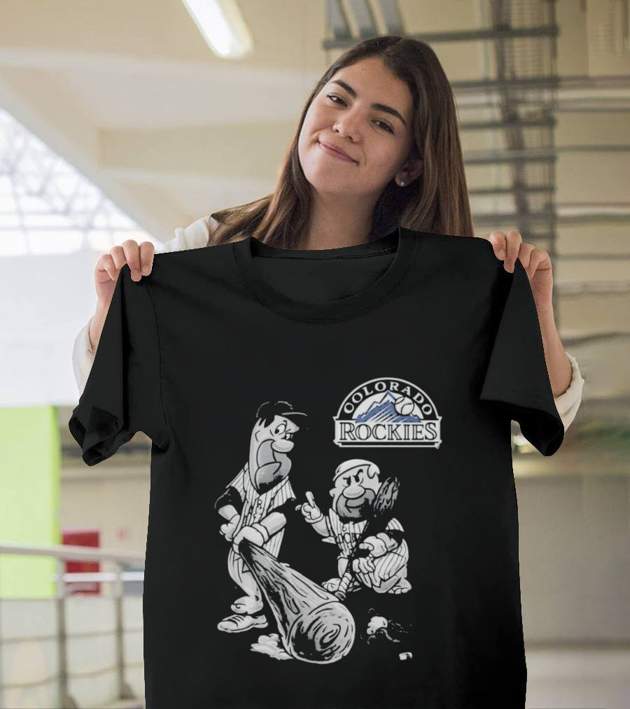 Colorado Rockies 2026 Flintstones Baseball T-Shirt