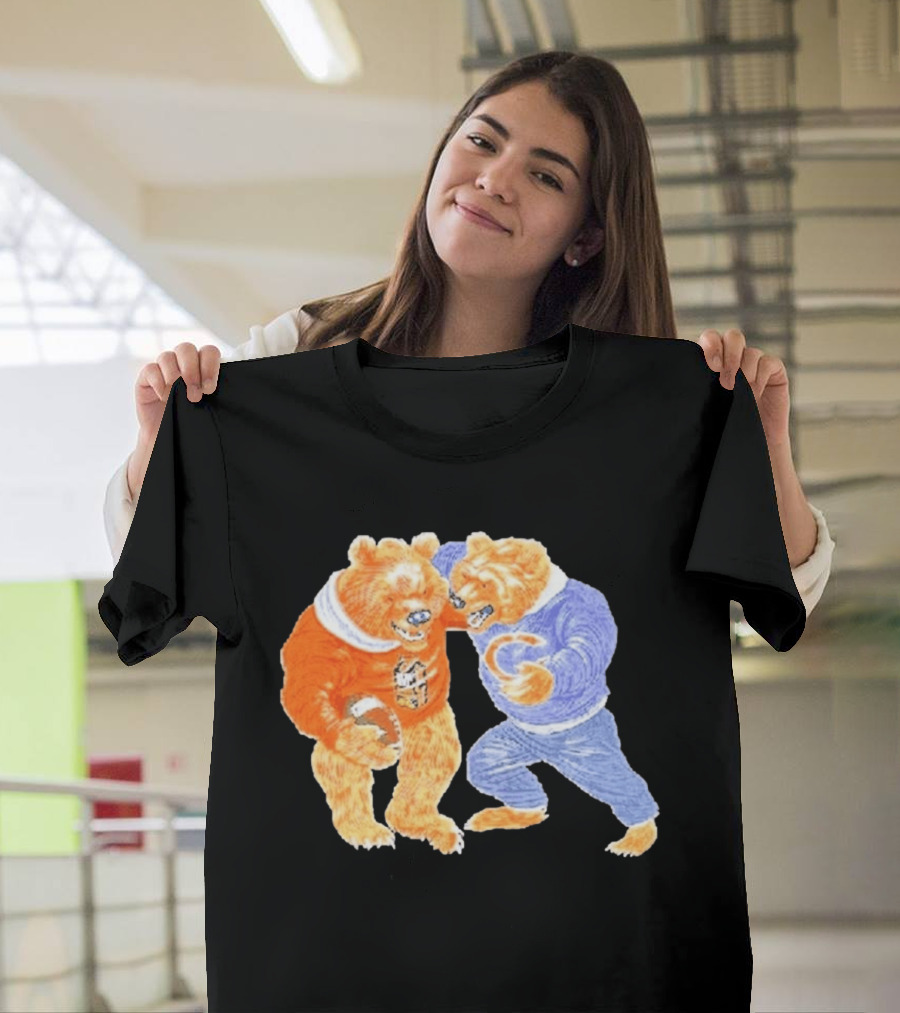 2026 Rome Odunze Bears With Football Fight T-Shirt