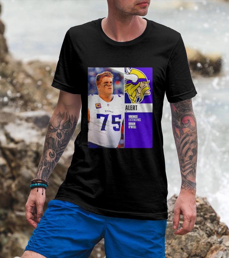 Alert Vikings Extending Brian O'Neill 75 T-Shirt